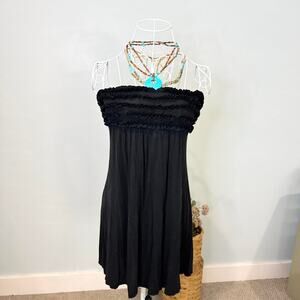 dreamy vintage victoria’s secret off the shoulder tube mini dress